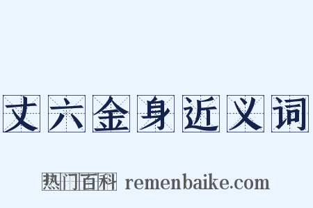 丈六金身近义词是什么意思的图片